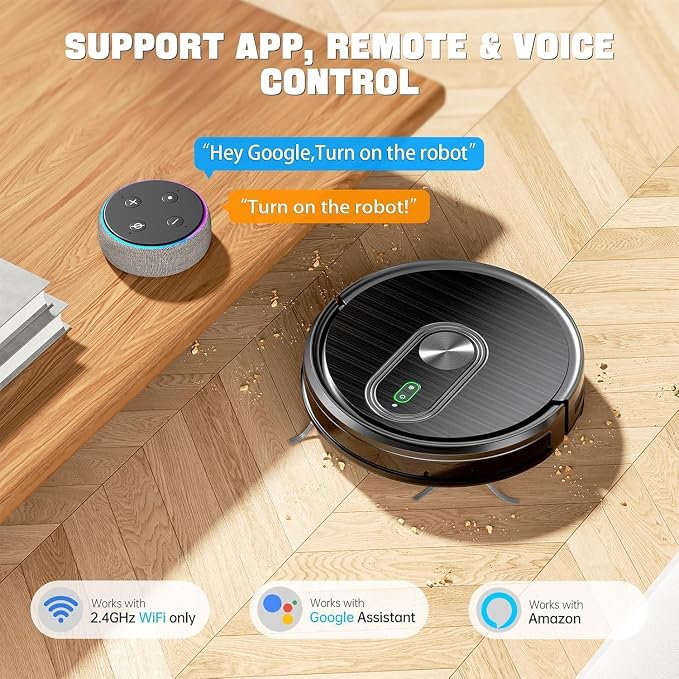 Robot Vacuum and Mop Combo, 2 in 1 Vacuuming & Mopping Robot - Image 2