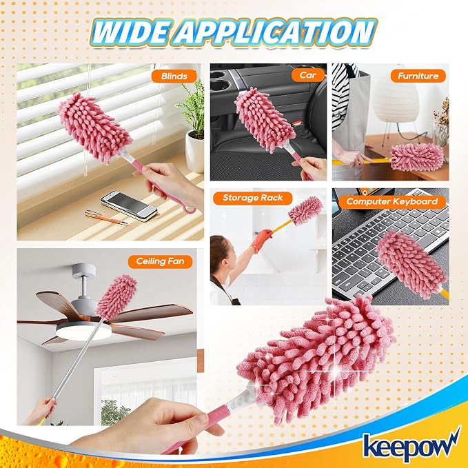 KEEPOW 4 Pack Pink Duster Refills Compatible - Image 7
