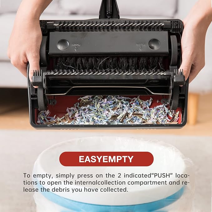 Yocada Carpet Sweeper Cleaner for Home Office Low Carpets Rugs Undercoat - Image 5