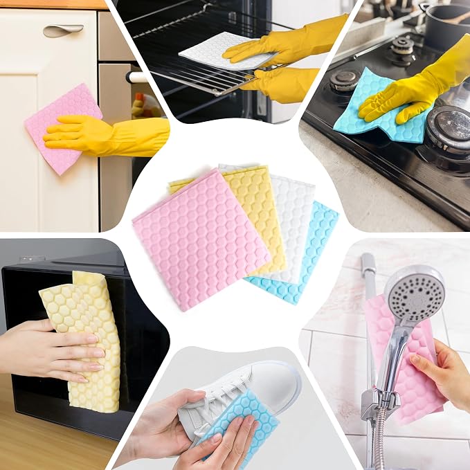 20 Pack Magic Sponge Eraser Sheets, Disposable Portable Magic Cleaning Eraser - Image 6