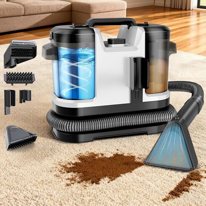 Portable Carpet & Upholstery Cleaner Machine, Handheld Spot Cleaner by Unknown