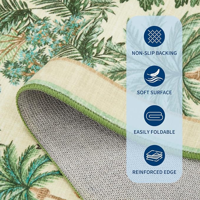 GarveeHome Jungle Animal Print Rug 6x9 Washable Area Rugs - Image 6