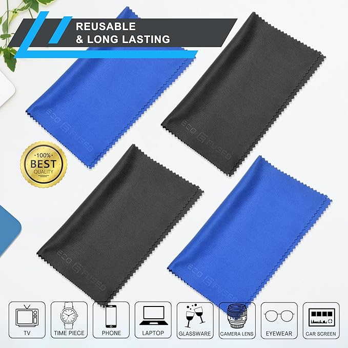 Eco-Fused Large Microfiber Cleaning Cloths - Image 2