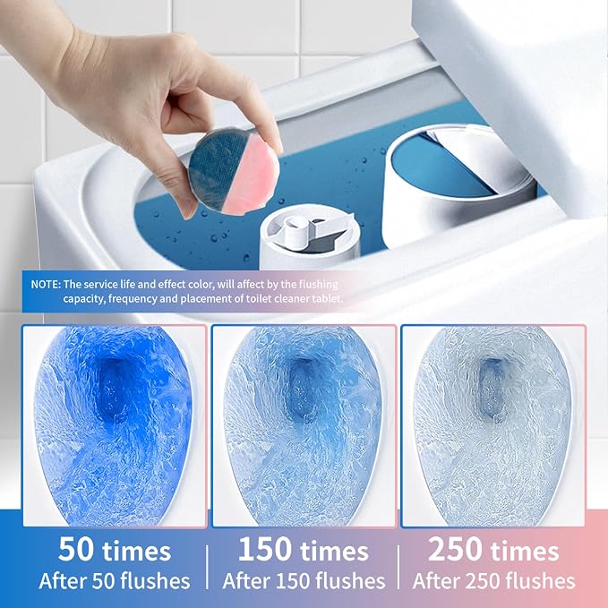 Toilet Bowl Cleaner Tablets, Automatic Toilet Bowl Cleaners, Long-Lasting - Image 5