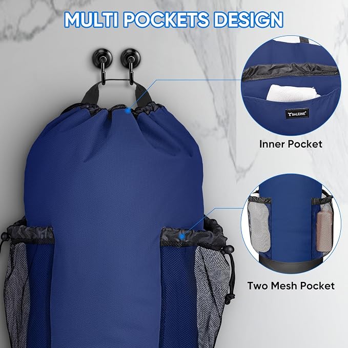 BALEINE 150L Laundry Bag Backpack, 900D Oxford Fabric Large Travel Laundry Bags - Image 3