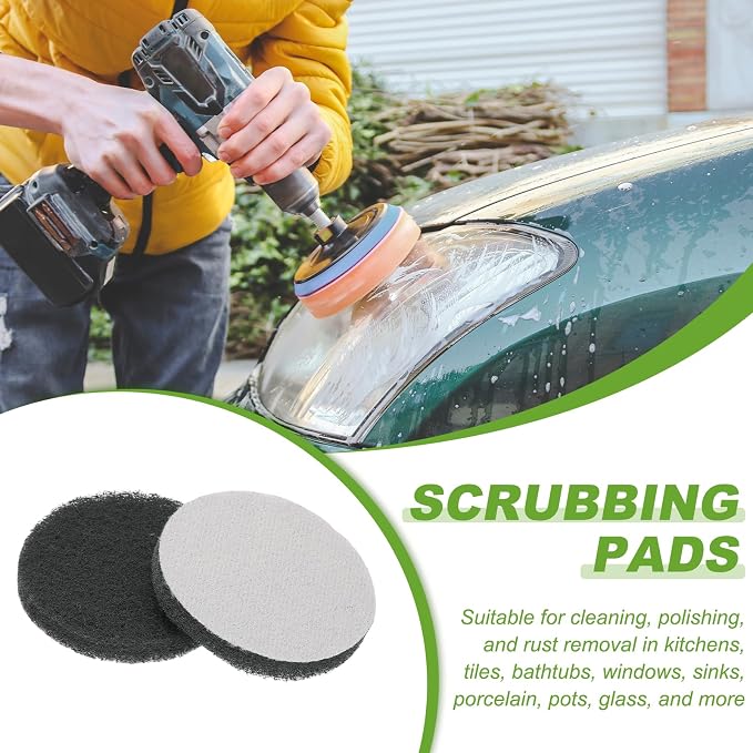 Power Scrub Pads, Scrubbing Pads 800 Grits Scouring Discs - Image 5