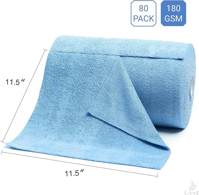 LIVOS Microfiber Cleaning Cloth Roll - Image 4