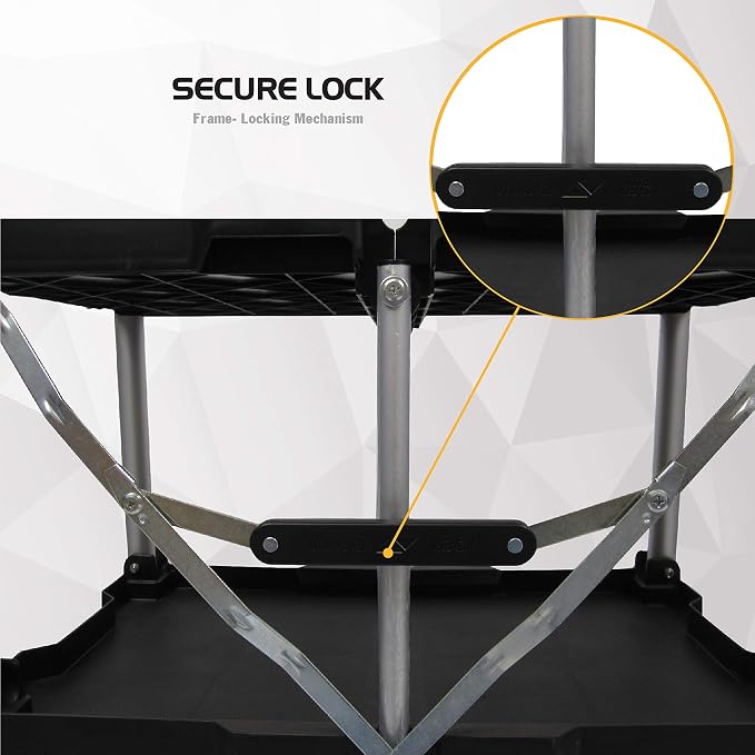 Olympia Tools 85-188 Pack-N-Roll Folding Collapsible Service Cart, 150LB - Image 8