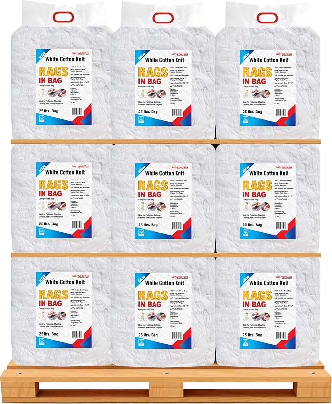 Premium White T-Shirt Cleaning Rags – White Cotton Rag - Image 2