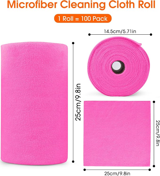 Microfiber Cleaning Cloth Roll - Image 7