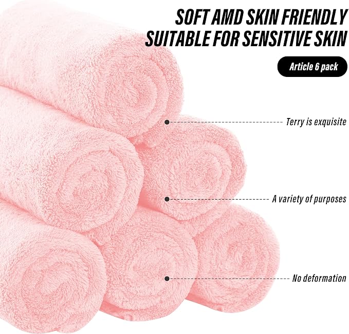 MOONQUEEN 6 Pack Premium Hand Towels - Image 7