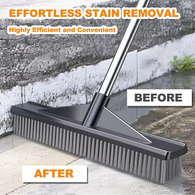 Heavy Duty Floor Scrub Brush Stainless Steel Wire Floor Scrubber - Image 2