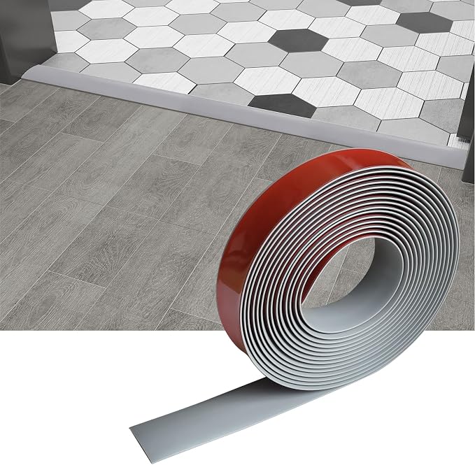 Floor/Door Flat Transition Strip & Self-Adhesive Vinyl Edge Trim by HJHUAJ