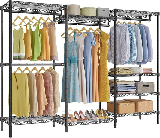 VIPEK V5 Plus Large Portable Closet Rack Freestanding Wardrobe Closet, 85.4" L by VIPEK