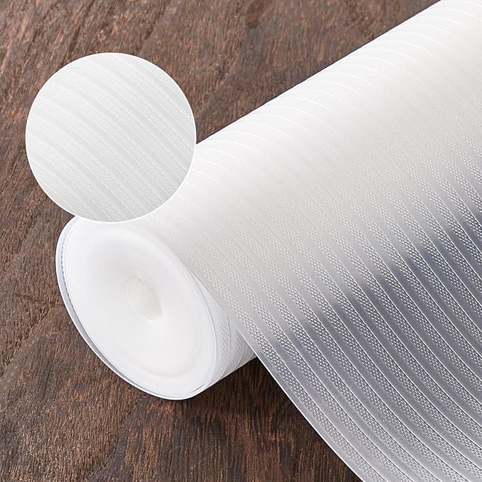 17.5 Inches x 20 Ft Refrigerator Liners Shelf Liner, Fridge Liners Non Slip by McrbeayShelfLiner