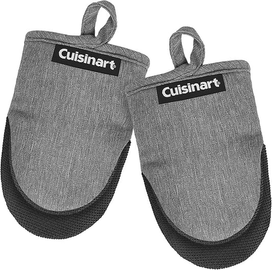 Cuisinart Mini Oven Mitts – 5.5” x 7” Heat-Resistant Kitchen Mitts by BestBrands