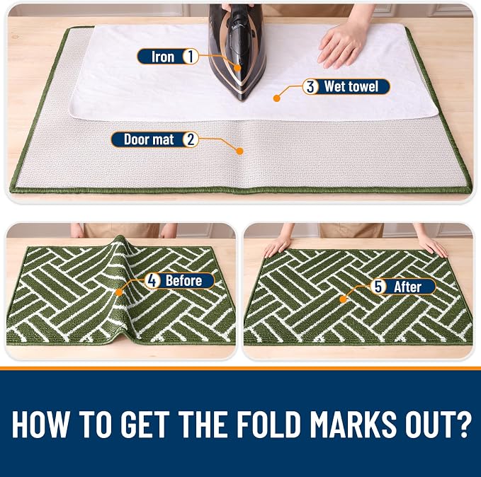 OLANLY Large Indoor Door Mat, 59x35 Inch, Dirt Resistant and Absorbent - Image 8