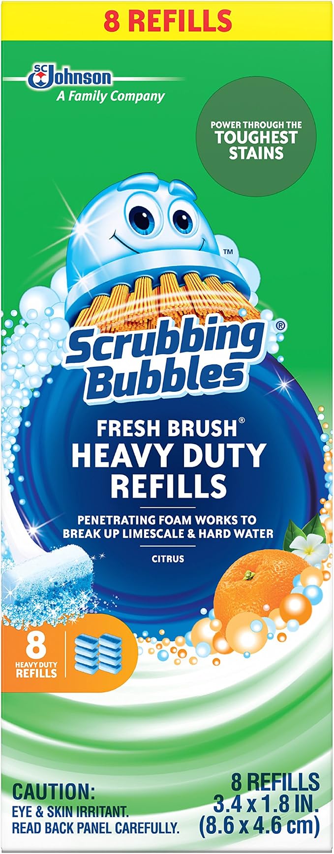 Scrubbing Bubbles Toilet Bowl Wand Cleaner Refills, Fresh Brush Heavy Duty by ScrubbingBubbles