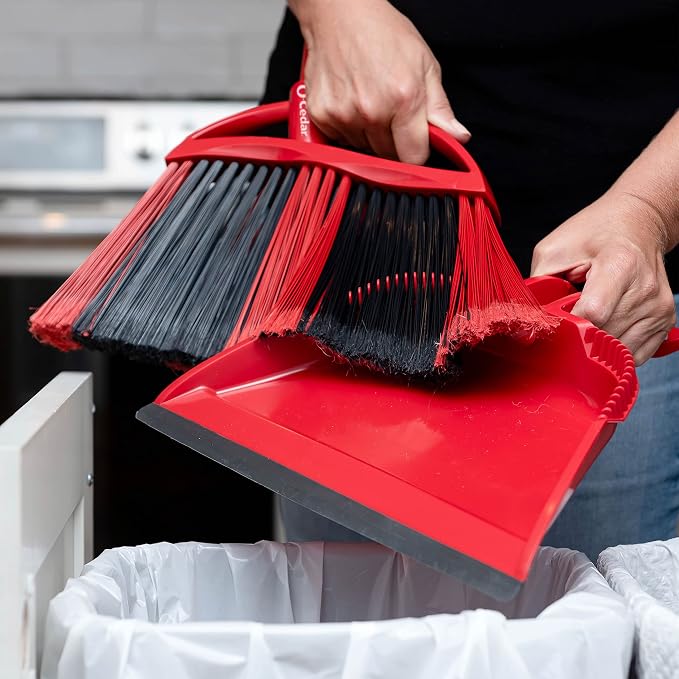 O-Cedar One Sweep Broom with Step-On Dustpan | Remove 99% with One | - Image 11