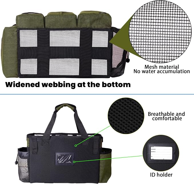 Large Cleaning Caddy Bag Built-in Sturdy Support Board, Cleaning Organizer - Image 6