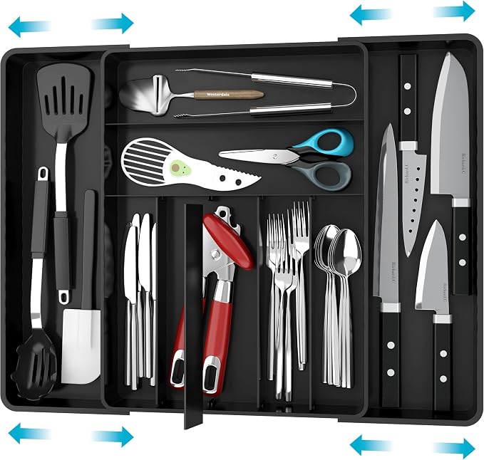 Simple Houseware Expandable Kitchen Drawer Flatware Organizer by SimpleHouseware