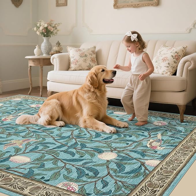 GarveeHome Boho Leaf Area Rugs 9x12 Living Room, Large Rugs - Image 3