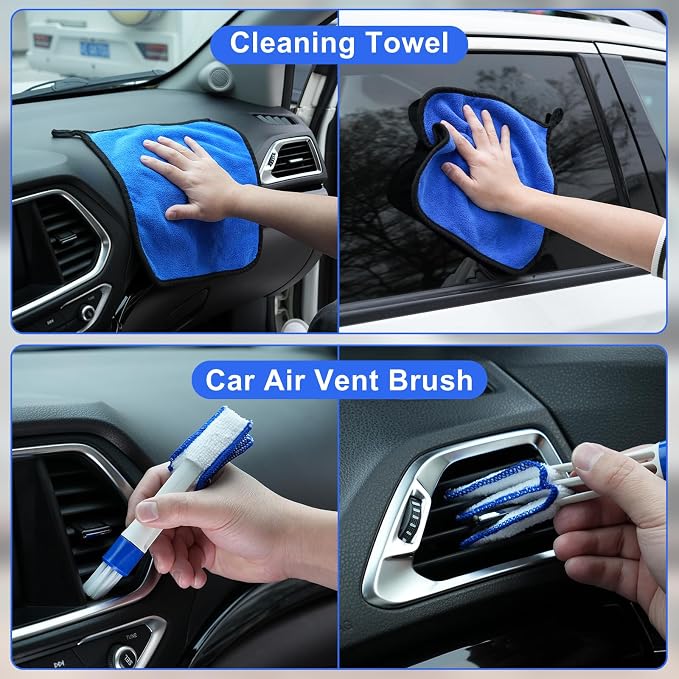 Viewsun Windshield Cleaner Tool, Car Detailing Kit Interior Cleaner, Car - Image 7