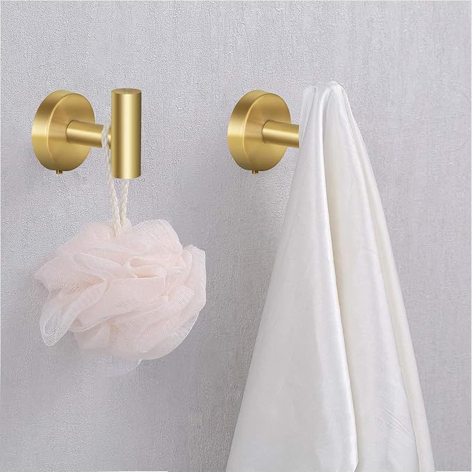 Towel Hooks Bathroom Coat Hooks Robe Hook Stainless Steel Heavy Duty Door - Image 8