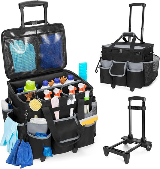 Large Rolling Cleaning Caddy by HODRANT