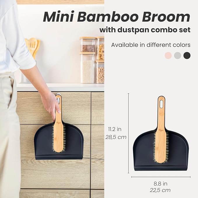 Vigar Vintage Mini Bamboo Broom - Image 2