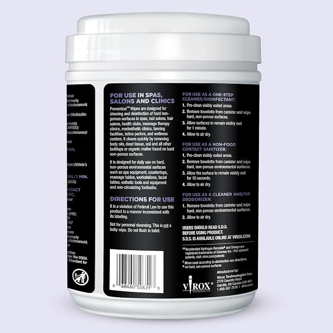 Prevention Wipes – Multi-Surface Cleaning Wipes – Canister - Image 10