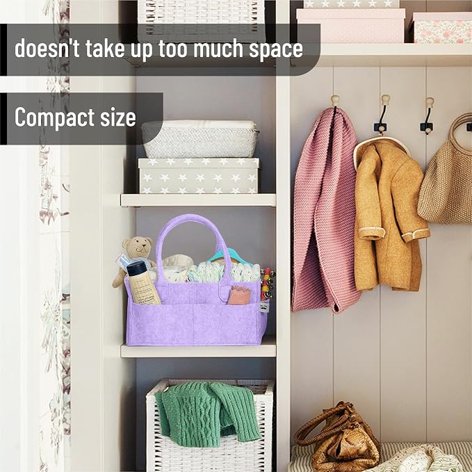 Mr. Pen- Baby Diaper Caddy Organizer, lavender dream, Baby Caddy Organizer - Image 5