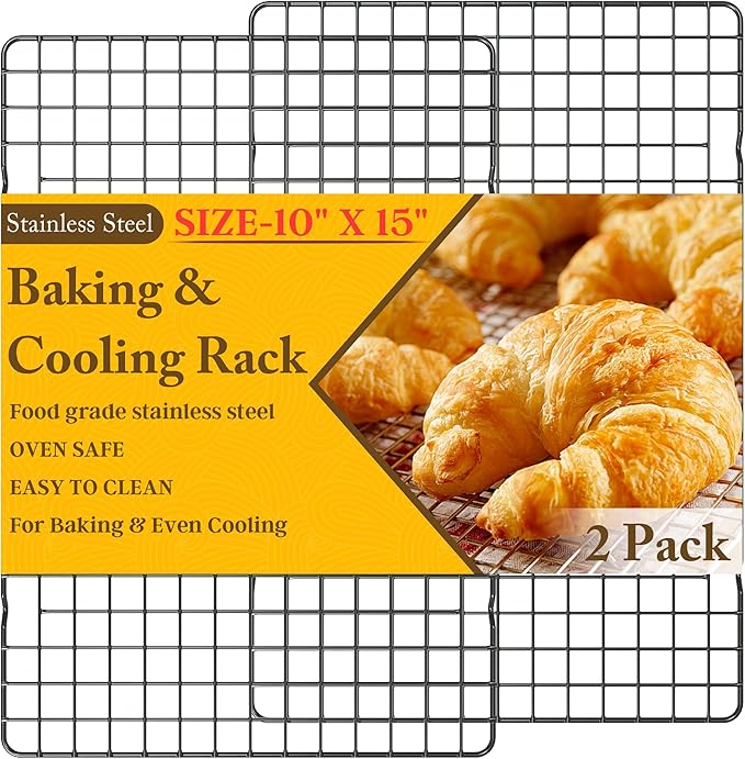 2PCS Cooling Racks for Cooking and Baking by QukakaHomeCare