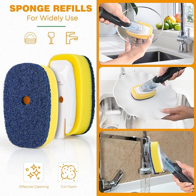Sponge Brush Refills for OXO Soap Dispensing Dish Brush - Image 5
