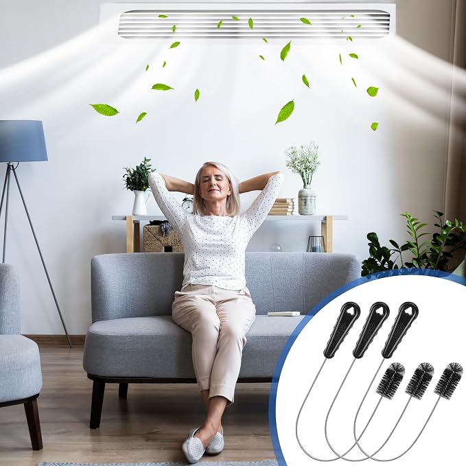 3 Pcs Condensate Trap Flexible Drain Brush, 16 Inch AC Drain Line Cleaning Brush - Image 6