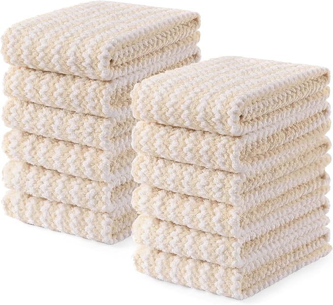 Homaxy Kitchen Towels, Ultra Soft and Absorbent Dish Towels, Reusable Fast by Homaxy