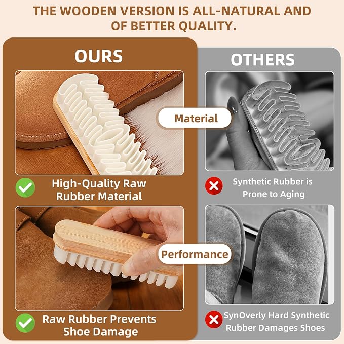 Suede Cleaner Brush 4 Pack, Gentle Daily Care Brush - Image 5