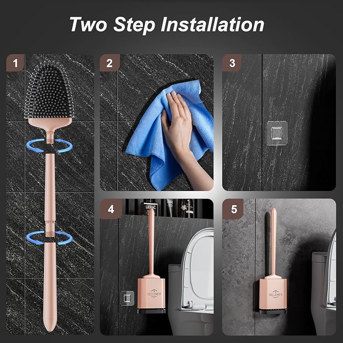 Sellemer Toilet Brush and Holder Set - Image 7