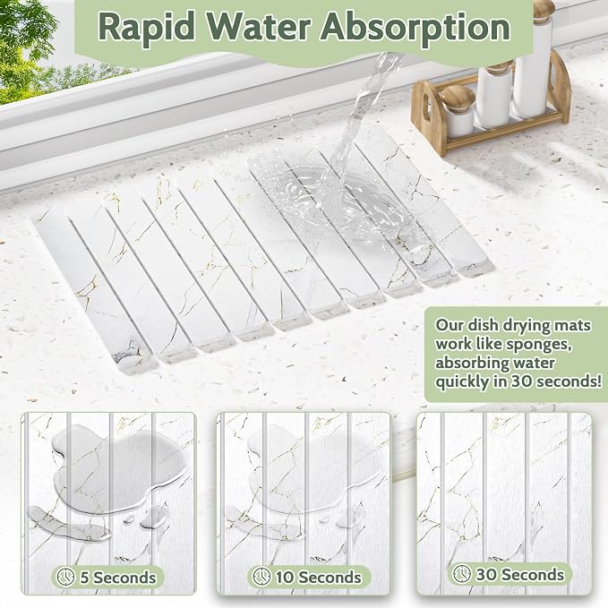 Stone Drying Mat for Kitchen Counter - Image 3