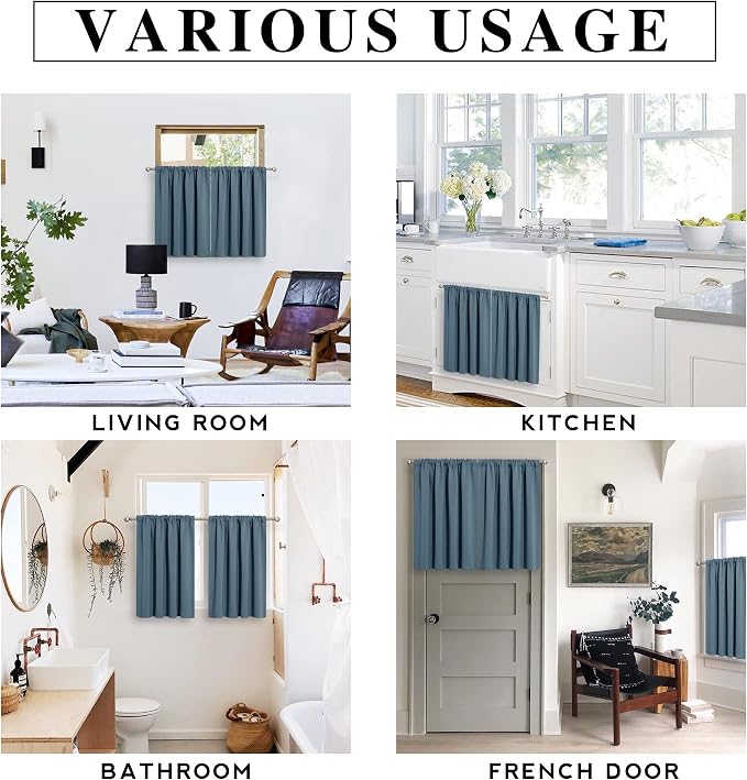 RYB HOME RV Camper Door Window Curtains -Blackout Privacy Curtains & Drapes - Image 7