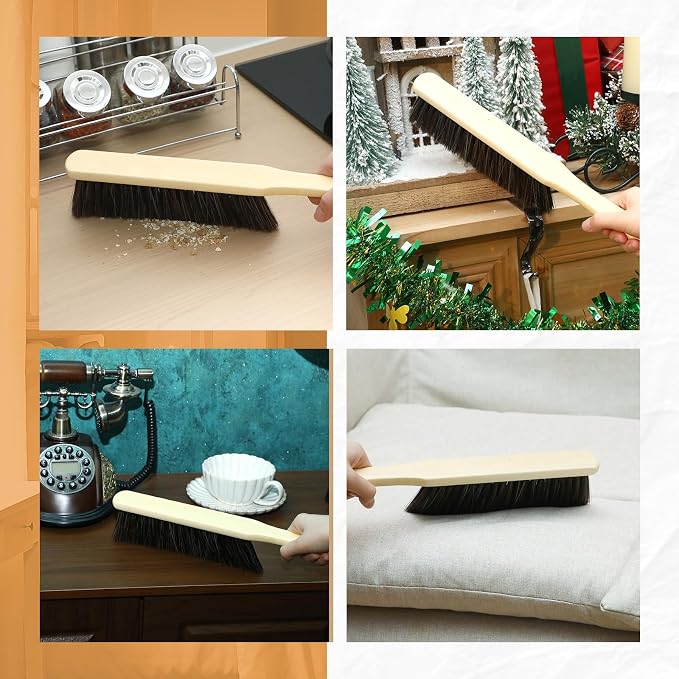 Tioncy 16 Pieces Wooden Dust Brush Bulk Hand Broom Bench Soft Bristle Cleaning - Image 5