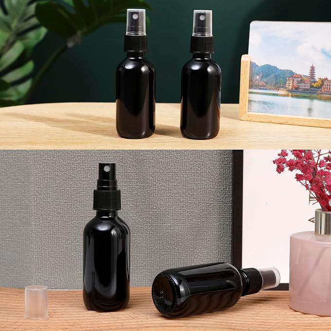 Black Glass Small Spray Bottle 2 oz 48 Packs, Fine Mist Sprayer Small Clear - Image 7