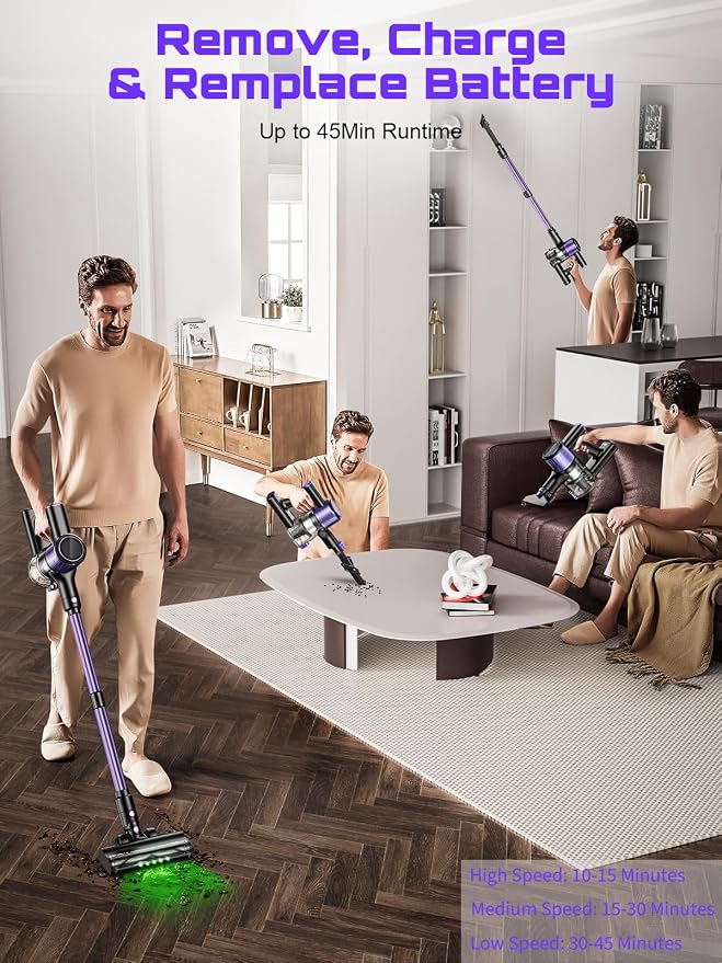 Cordless Vacuum Cleaner, 45KPA /10-in-1 Stick Vacuum - Image 5