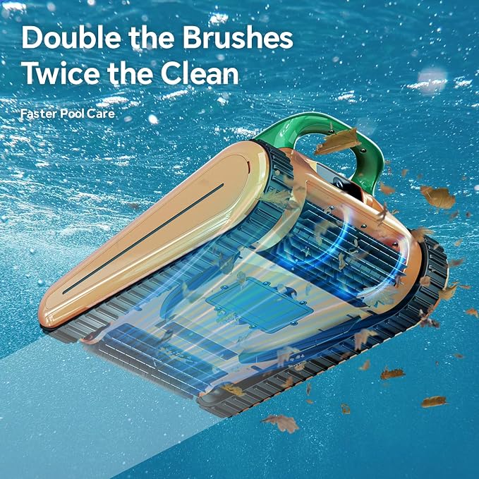 Cordless Robotic Pool Cleaner -Pool Vacuum 180W Brushless Motor, 000Pa Suction - Image 5