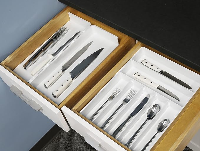Simple Houseware Expandable & Adjustable Cutlery Drawer Organizer - Image 5