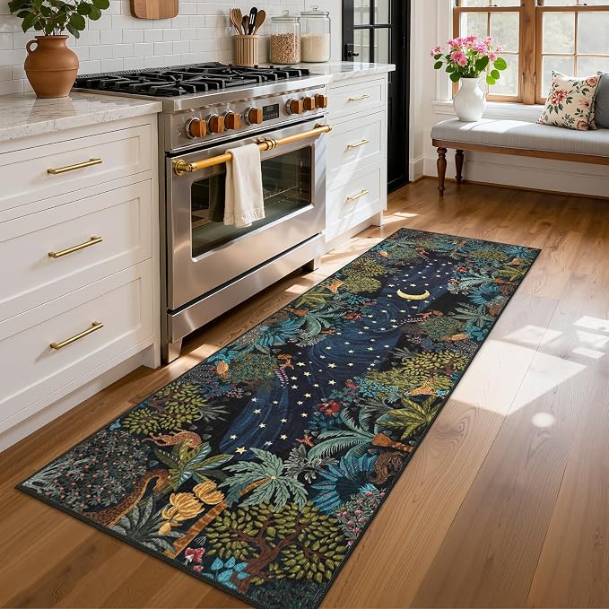 GarveeHome 2x6 Jungle Washable Runner Rug by GarveeHome