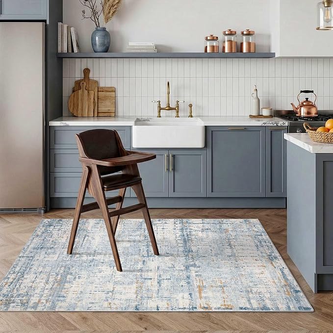 3x5 Washable Entryway Rug, Non Slip Boho Runner Rugs by Rugxara