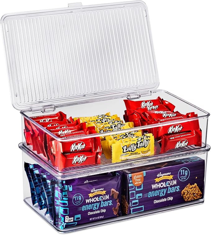 Sorbus Sturdy Plastic Storage Bins - Image 2