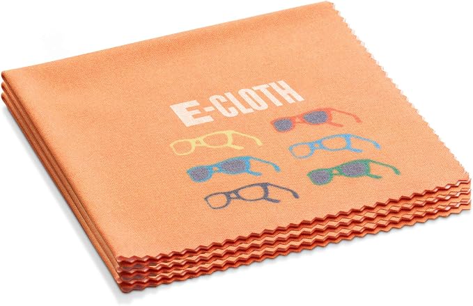 E-Cloth 3-Pack Glasses Cloth, Microfiber Cleaning Cloth, Ideal Eyeglasses by E-Cloth