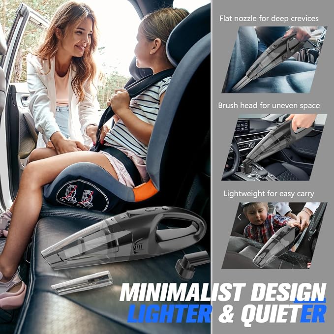 Handheld Vacuum Cordless Rechargeable 3-in-1, Car Vacuum Portable Cordless - Image 5
